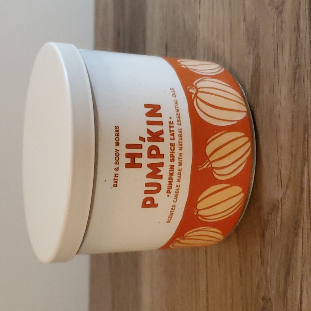 BBW Pumpkin Spice Latte 3 Wick Candle